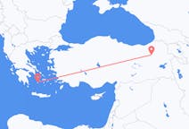 Flights from Erzurum, Turkey to Plaka, Milos, Greece