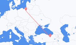 Flights from Erzincan, Turkey to Szymany, Szczytno County, Poland