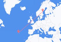 Flights from Terceira Island, Portugal to Sundsvall, Sweden