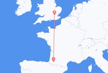 Flyreiser fra Pau, Pyrénées-Atlantiques, Frankrike til London, England