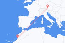 Flyreiser fra Agadir, til Salzburg