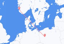 Loty z Stavanger, Norwegia do Poznania, Polska