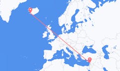 Flights from the city of Beirut, Lebanon to the city of Reykjavik, Iceland