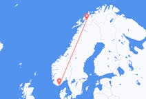 Flights from Kristiansand, Norway to Andselv, Norway