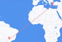 Flyg från Presidente Prudente, São Paulo, Brasilien till Kos, Grekland