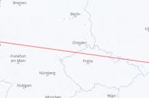 Flyg från Krakow, Polen till Duesseldorf, Tyskland