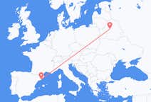 Vols de Minsk, Biélorussie pour Barcelone, Espagne