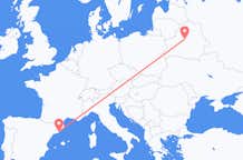 Flyreiser fra Minsk, Hviterussland til Barcelona, Spania