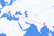Flyreiser fra Kolkata, til Split
