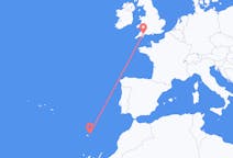 Flights from Vila Baleira, Portugal to Exeter, the United Kingdom