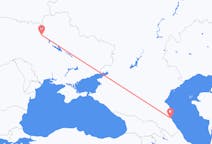 Vluchten van Machatsjkala, Rusland naar Kiev, Oekraïne