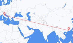 Flyrejser fra Huizhou, Kina til Perugia, Italien
