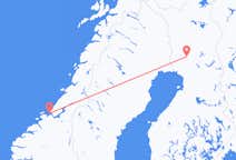 Vols depuis la ville de Ørland vers la ville de Rovaniemi