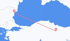 Flyreiser fra Tokat, Tyrkia, til Varna, Tyrkia