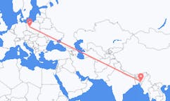 Flights from Aizawl, India to Poznań, Poland