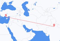 Flights from New Delhi, India to Gazipaşa, Turkey