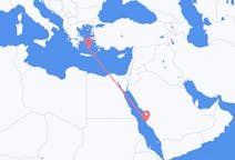 Flyreiser fra Jidda, til Santorini