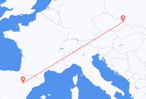 Flyg från Ostrava, Tjeckien till Zaragoza, Spanien