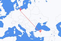 Flug frá Ankara, Tyrklandi til Szczecin, Póllandi