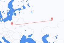 Flyg från Ufa, Ryssland till Warszawa, Polen
