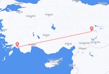 トルコのダラマンから、トルコのマラティヤまでのフライト