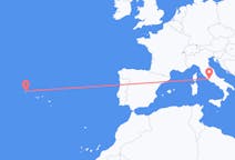 Flights from Rome, Italy to Corvo Island, Portugal
