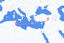Loty z Dżerba, Tunezja do Sanliurfy, Turcja