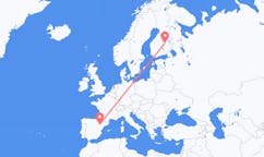 Flights from Zaragoza, Spain to Kuopio, Finland