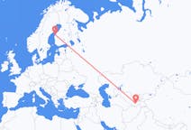 Flights from Dushanbe, Tajikistan to Vaasa, Finland