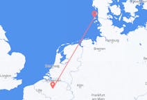 出发地 比利时从布鲁塞尔目的地 德国韦斯特兰的航班
