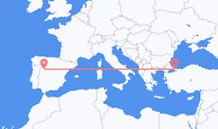 Fly fra Salamanca til Istanbul
