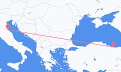 เที่ยวบิน จากออร์ดู, ตุรกี ไปยัง รีมีนี, อิตาลี