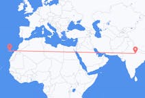 印度出发地 坎普尔飞往印度目的地 特内里费岛的航班