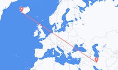 Flyrejser fra Isfahan, Iran til Reykjavík, Island