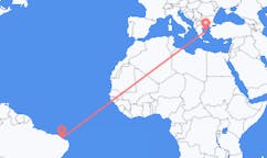 Flights from Aracati, Brazil to Skyros, Greece