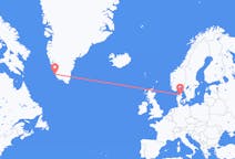 Flights from Aalborg, Denmark to Paamiut, Greenland