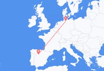 Flyg från Valladolid, Spanien till Hamburg, Tyskland