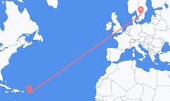Fly fra Antigua til Jönköping