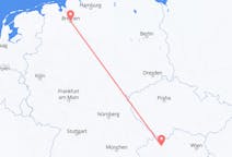 Flyreiser fra Bremen, Tyskland til Linz, Østerrike
