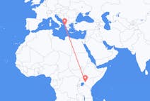 Flyg från Eldoret, Kenya till Korfu, Grekland