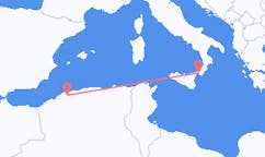 アルジェリアのシュレフから、イタリアのレッジョ カラブリアまでのフライト