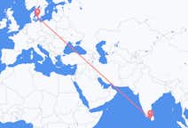 出发地 斯里兰卡出发地 科伦坡目的地 丹麦哥本哈根的航班
