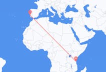 Flyg från Dar es-Salaam till Lissabon