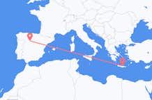 Flyrejser fra Valladolid, Spanien til Iraklio, Grækenland