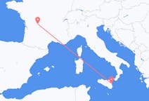 Flyg från Limoges, Frankrike till Catania, Italien