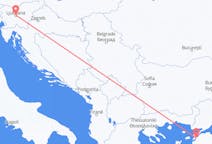 Fly fra Ljubljana til Çanakkale