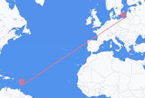 Flyrejser fra Bridgetown, Barbados til Gdańsk, Polen