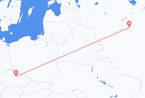 Vols depuis la ville de Moscou vers la ville de Pardubice