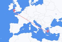 Flights from Naxos, Greece to Newquay, the United Kingdom