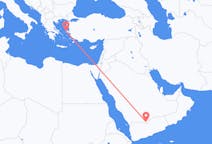 Flights from Sharurah, Saudi Arabia to Chios, Greece